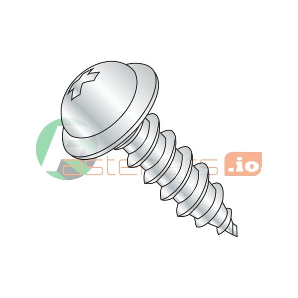 Newport Fasteners Sheet Metal Screw, #6 x 3/4 in, Zinc Plated Steel Round Head Phillips Drive, 10000 PK 443122 - main